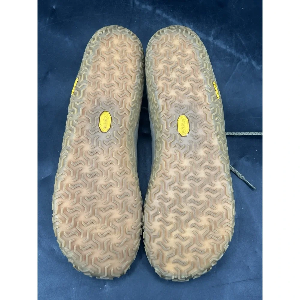 Merrell Vapor Glove 6 LTR‎ Trail Leather Barefoot Olive Green w Gum M's Sz 14